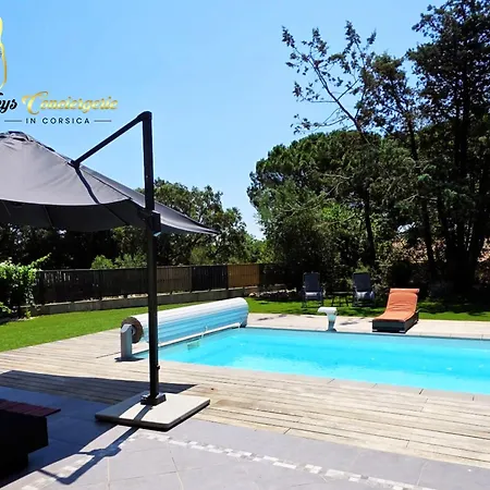 펜션 6 Pers Piscine Chauffee Campagne Vecchio 포르토베쉬오