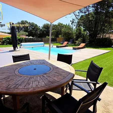 펜션 6 Pers Piscine Chauffee Campagne Vecchio *
